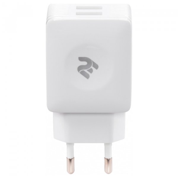 Зарядний пристрій 2E Wall for2 USB - DC5.0V/4.2 A white (2E-WC4USB-W) Тип мережевий зарядний пристрій