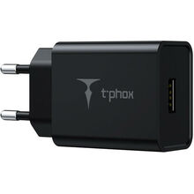 Зарядное устройство T-PHOX Mini 12W 2.4A + Lightning cable 1.2m black (Mini(B)+Lightning)