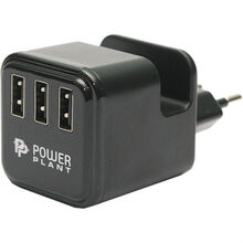 Зарядное устройство POWERPLANT W-360 3xUSB: 220V, 3.4A (DV00DV5065)