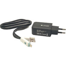 Зарядний пристрій POWERPLANT W-280 USB 5V 2A Lightning LED (SC230020)