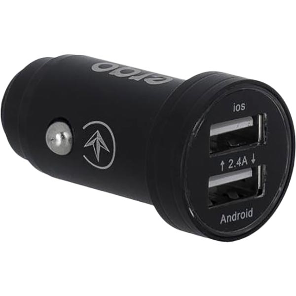 

Зарядное устройство ERGO ECC-224 Mini 2.4A 2xUSB Car Charger Black (EСC-224 Mini (B)), ECC-224 Mini 2.4A 2xUSB Car Charger