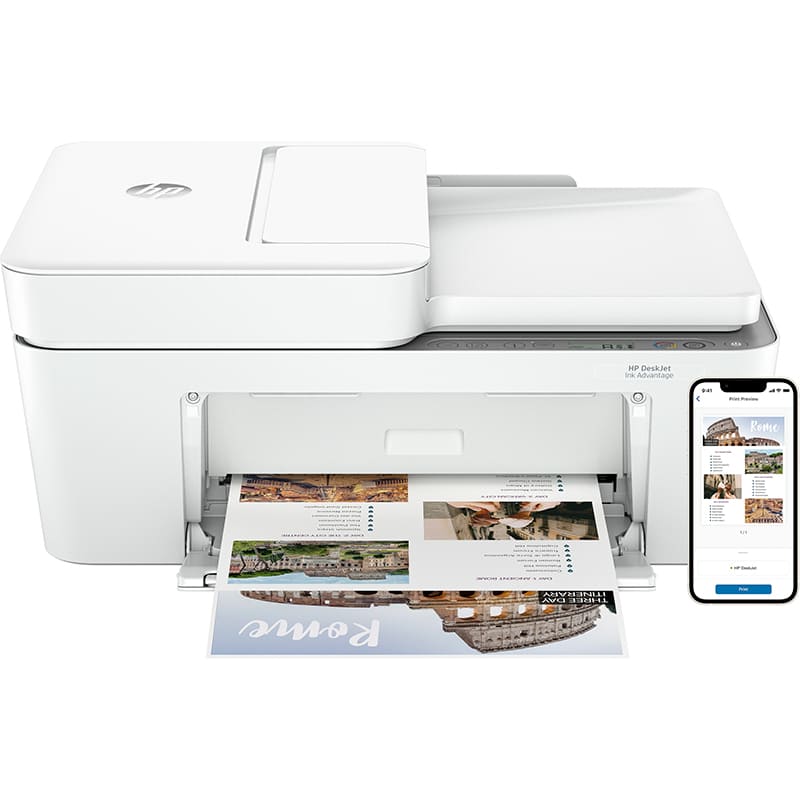 МФУ струменеве HP DeskJet Ink Advantage 4276 Wi-Fi (60K49C) Максимальний формат носія Legal 14 (215 х 355)