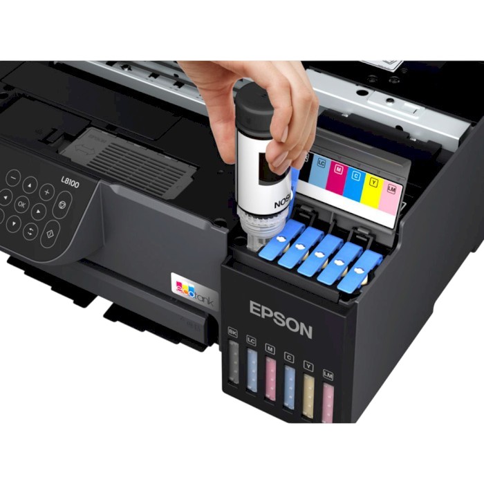 Внешний вид МФУ струйное EPSON EcoTank L8100 (C11CK94401)
