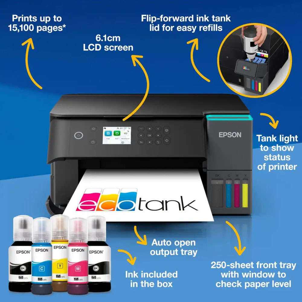 МФУ струйное EPSON L6360 (C11CL42402) Максимальное качество печати 4800 х 1200