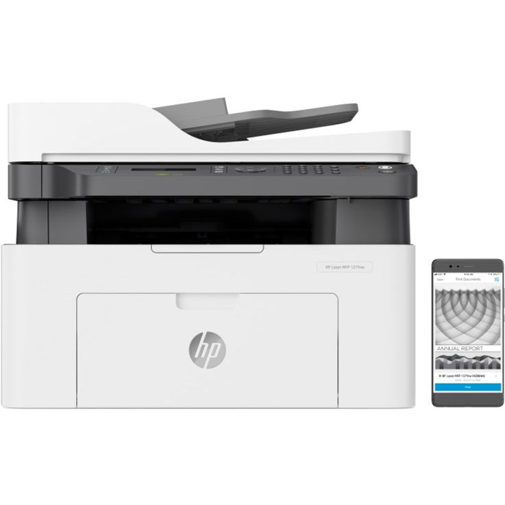 МФУ лазерное HP LJ M137fnw с Wi-Fi (4ZB84A) Технология печати лазерная