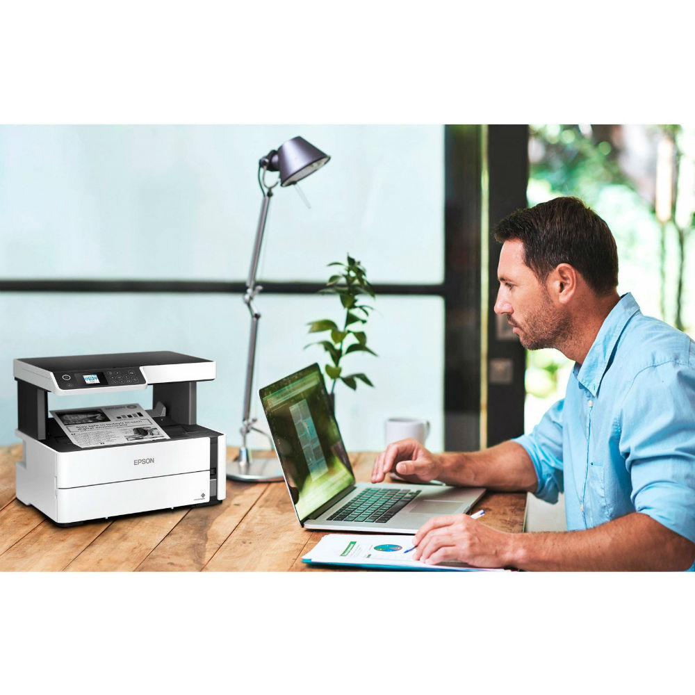 БФП струменевий EPSON EcoTank M2170 Wi-Fi White (C11CH43404) Максимальний формат носія A4 (297 х 210 мм)