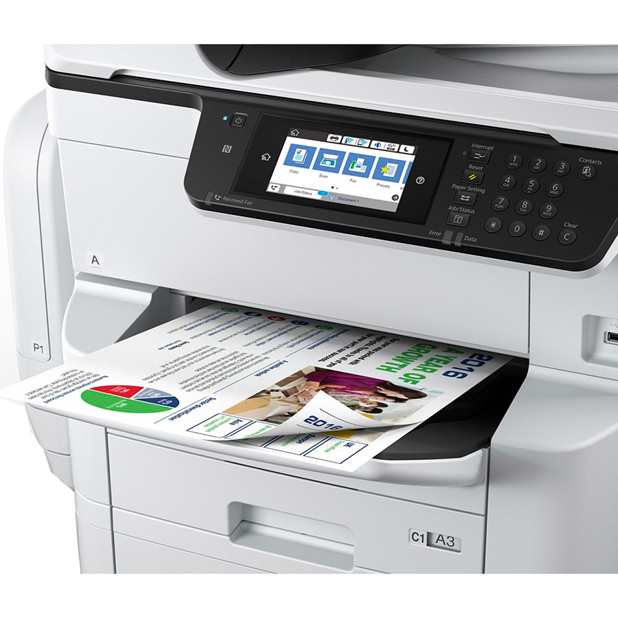 БФП струменевий EPSON WorkForce Pro WF-C869RDTWF з Wi-Fi (C11CF34401) Максимальна якість друку 4800 х 1200