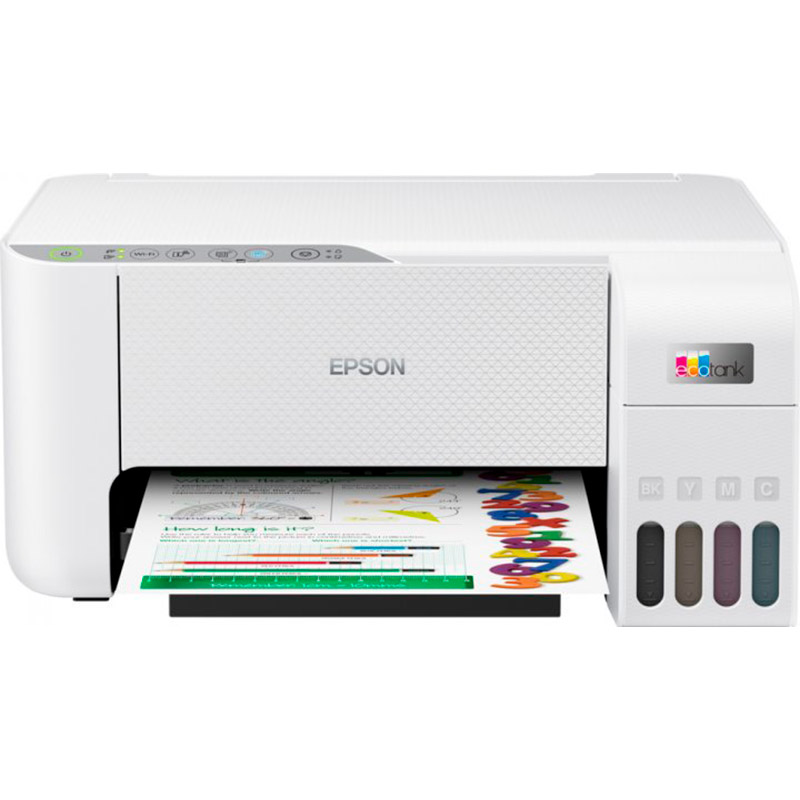 МФУ струйное EPSON EcoTank L3256 WI-FI White (C11CJ67414)