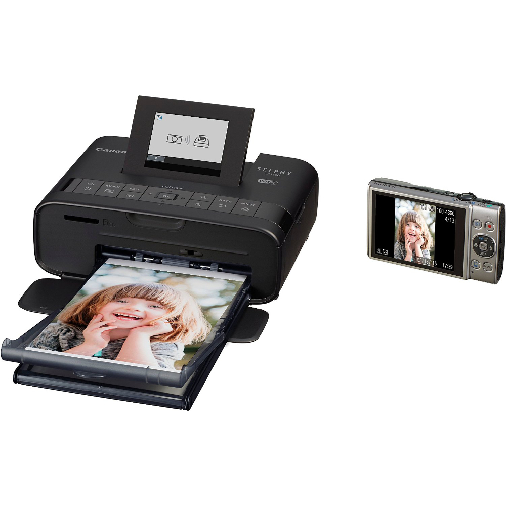 Принтер термосублимационный CANON Selphy CP-1200 Digital Printer KIT (0599C015AA) Black Максимальное качество печати 300 x 300