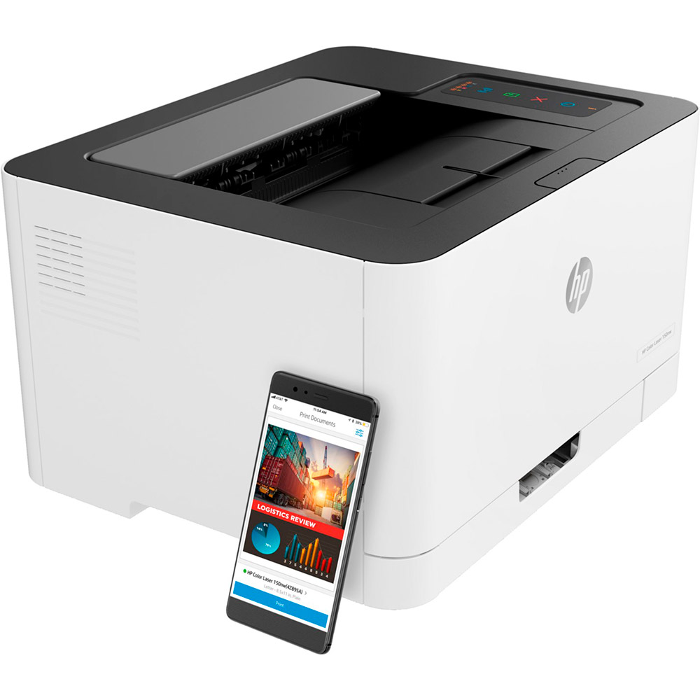 Принтер лазерний HP Color Laser 150nw з Wi-Fi (4ZB95A) Технологія друку лазерна