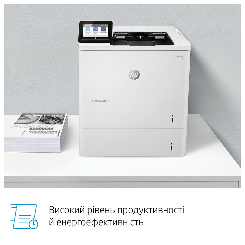 Фото Принтер лазерний HP LJ Enterprise M612dn (7PS86A)