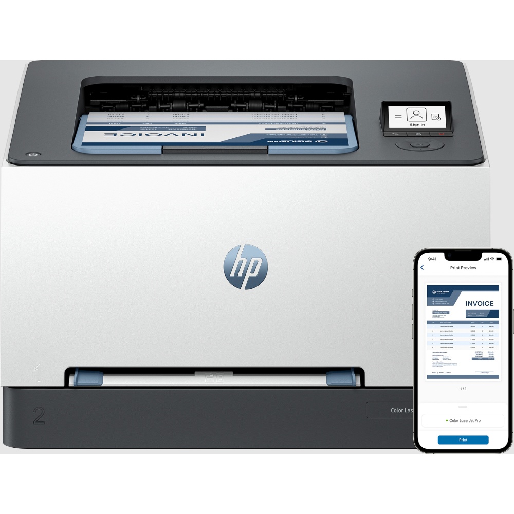 Внешний вид Принтер лазерный HP А4 Color LaserJet Pro 3203dw с Wi-Fi (499N4A)