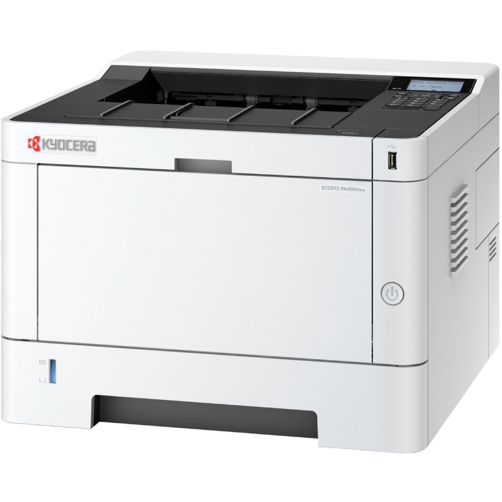 Принтер лазерний KYOCERA ECOSYS PA4000wx (110C1F3NL1) Додатково Сумісний із Microsoft Universal Print для безперебійного друку; Процесор ARM Cortex-A53