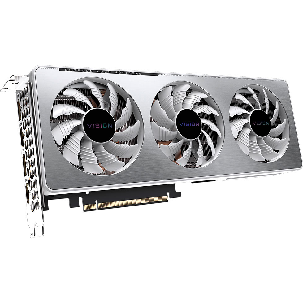 Видеокарта GIGABYTE GeForce RTX3060 Ti 8GB 2‎56bit GDDR6 VISION OC LHR (GV-N306TVISIONOC-8GD2.0) Объем встроенной памяти, Гб 8