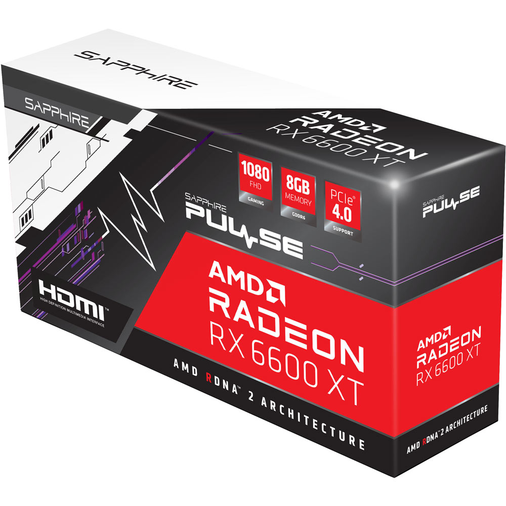 Зовнішній вигляд Відеокарта Sapphire Radeon RX 6600 XT 8GB DDR6 PULSE GAMING OC (11309-03-20G)