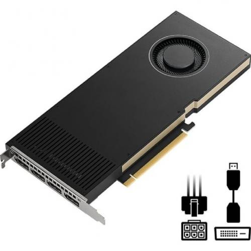 Внешний вид Видеокарта HP NVIDIA RTX A4000 16 GB 4DP (20X24AA)