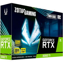 Відеокарта ZOTAC GeForce RTX 3060 Ti Twin Edge OC GAMING LHR 8GB 256Bit 1695/14000MHz (ZT-A30610H-10MLHR)