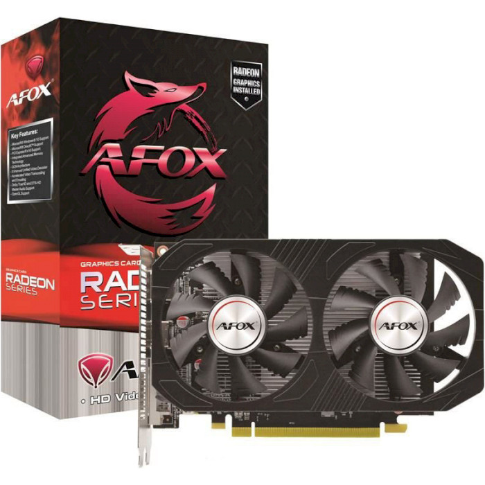 

Видеокарта AFOX Radeon RX 560 4GB GDDR5 128Bit DUAL FAN (AFRX560-4096D5H4-V2), Radeon RX 560 4GB GDDR5 128Bit DUAL FAN