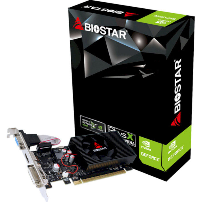 Відеокарта BIOSTAR GeForce GT730 2GB GDDR3 VN7313THX1 (GT730-2GB D3 LP)