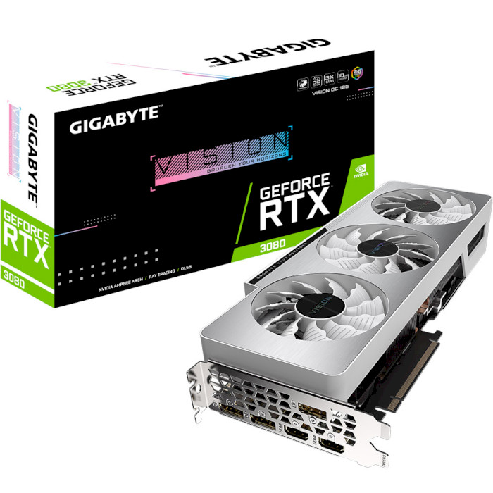 

Видеокарта GIGABYTE LHR! nVIDIA RTX 3080 10GB DDR6X 320Bit (GV-N3080VISION OC-10GD rev.2.0), LHR! nVIDIA RTX 3080 10GB DDR6X 320Bit