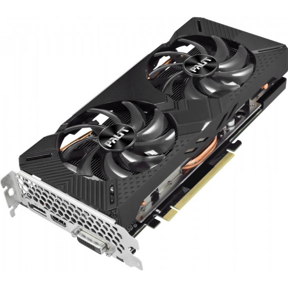 Відеокарта PALIT GeForce GTX 1660 SUPER GP 6G 192bit 1530/14000MHz (NE6166S018J9-1160A-1) Об'єм вбудованої пам'яті, Гб 6