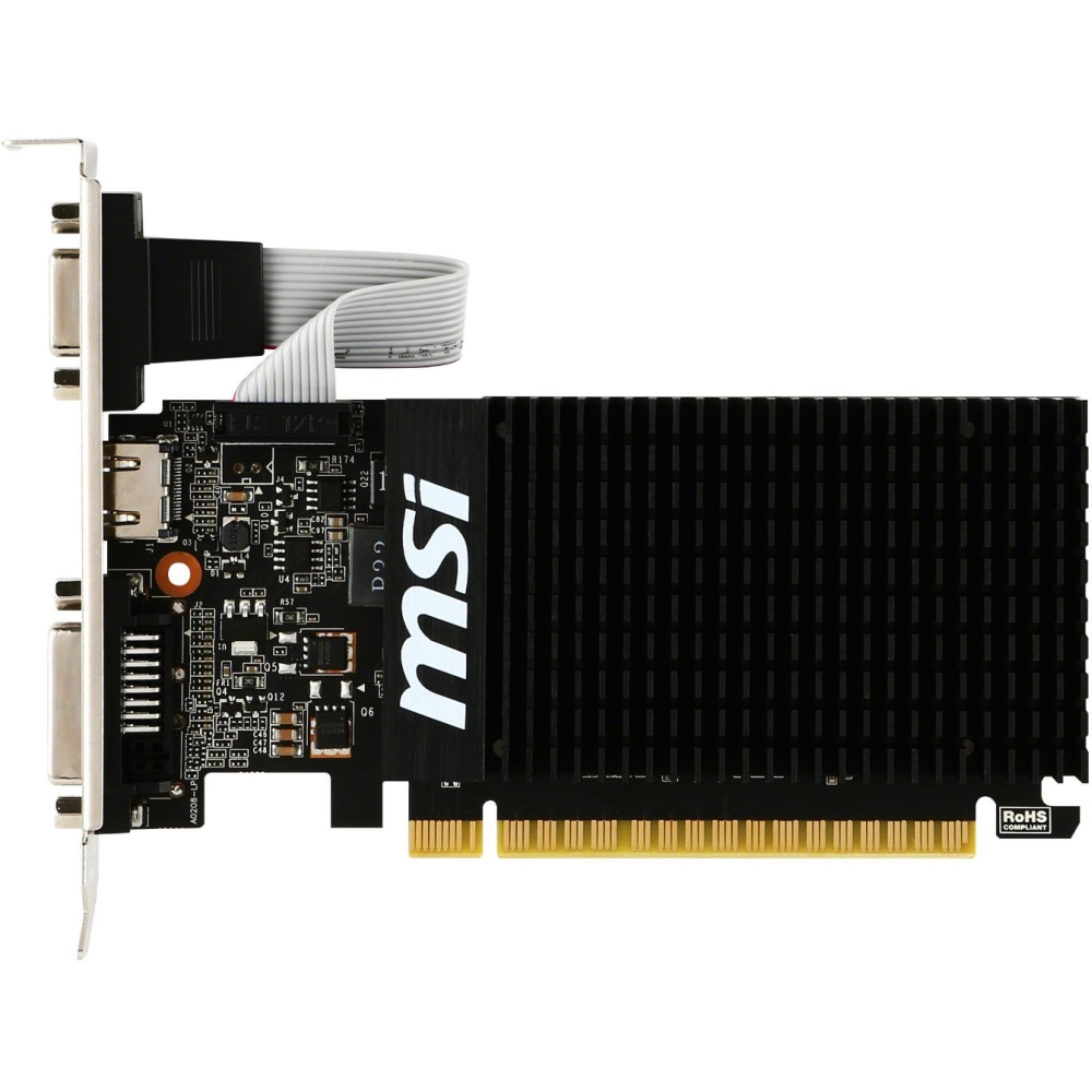 

Видеокарта MSI GeForce GT710 1Gb 64bit 954/1600MHz (GT 710 1GD3H LP), GT 710 1GD3H LP