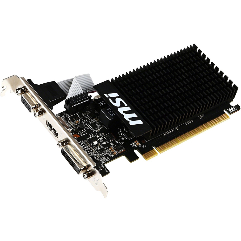 Видеокарта MSI GeForce GT710 1Gb 64bit 954/1600MHz (GT 710 1GD3H LP) - в  интернет-магазине Фокстрот: цены, отзывы, характеристики | купить в Киеве,  Харькове, Днепропетровске, Одессе - Украина