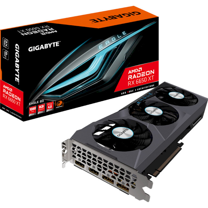 Видеокарта GIGABYTE Radeon RX 6650 XT 8GB DDR6 EAGLE (GV-R665XTEAGLE-8GD)