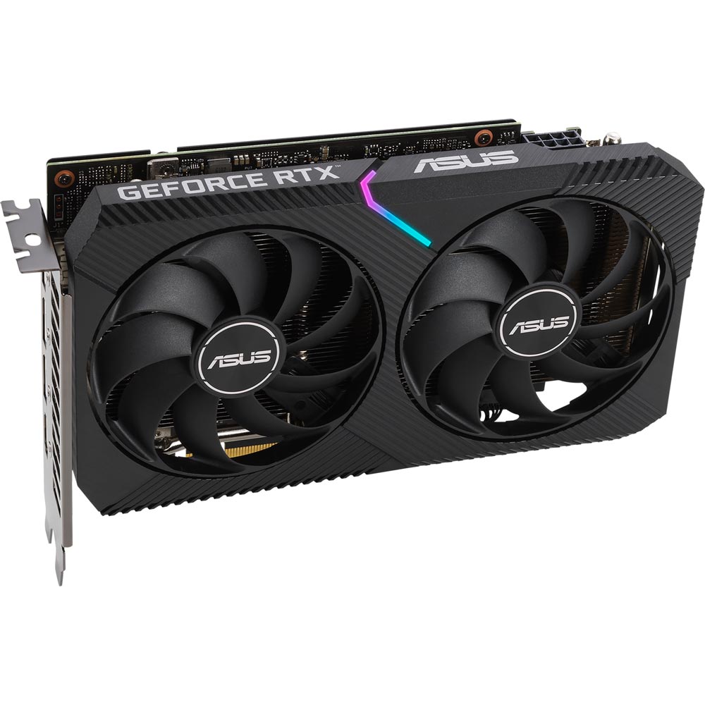 Видеокарта ASUS RTX 3060 Dual OC V2 LHR 12GB GDDR6 192bit (DUAL-RTX3060-O12G-V2) Объем встроенной памяти, Гб 12