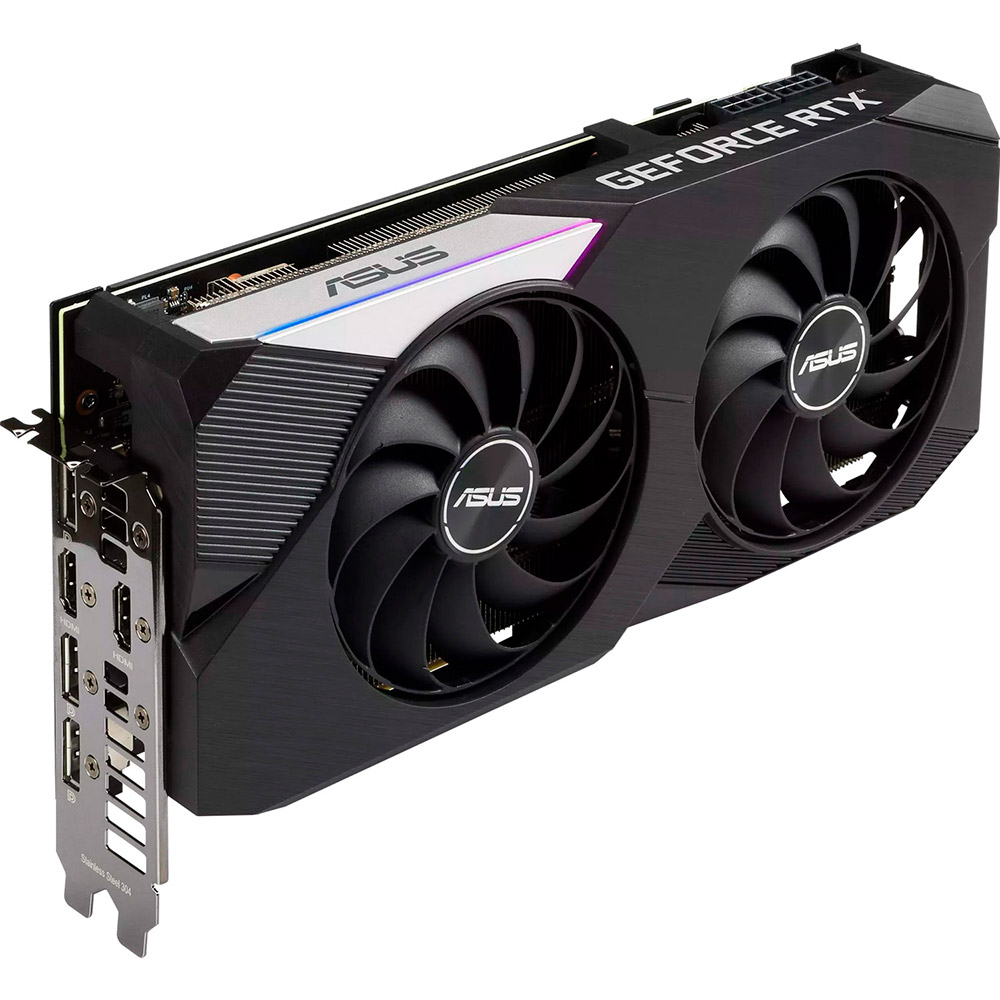 Фото 4 Відеокарта ASUS GeForce RTX 3070 8Gb 256Bit 1725/14000MHz DUAL OC V2 (DUAL-RTX3070-8G-V2)