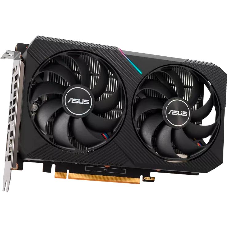 Відеокарта ASUS Radeon RX 6400 4GB GDDR6 DUAL 64 bit (DUAL-RX6400-4G) Виробник чіпу AMD