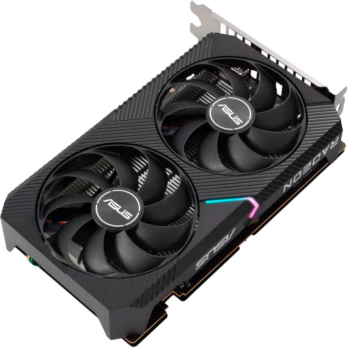 Видеокарта ASUS Radeon RX 6400 4GB GDDR6 DUAL 64 bit (DUAL-RX6400-4G) Тип памяти GDDR6