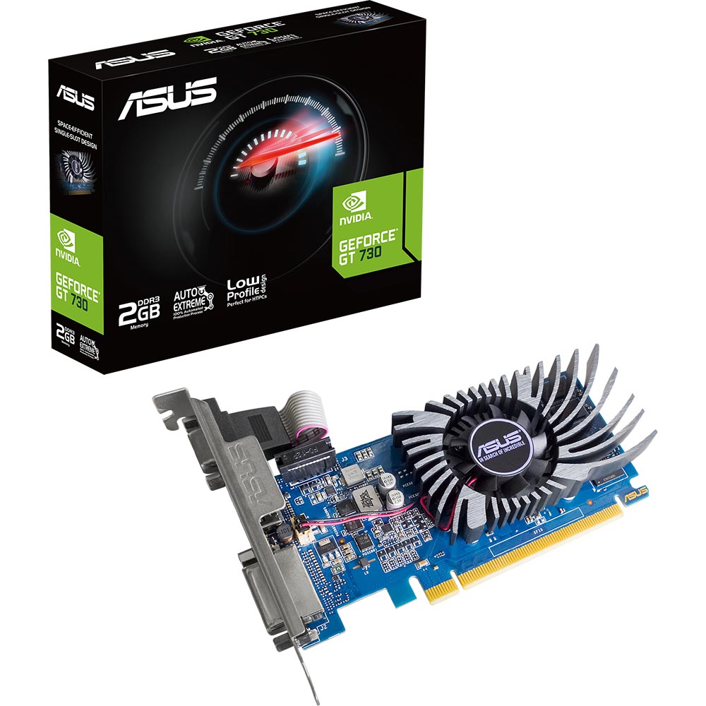 Відеокарта ASUS GeForce GT730 2GB 64bit 900/1800MHz (GT730-2GD3-BRK-EVO) Тип пам'яті GDDR3