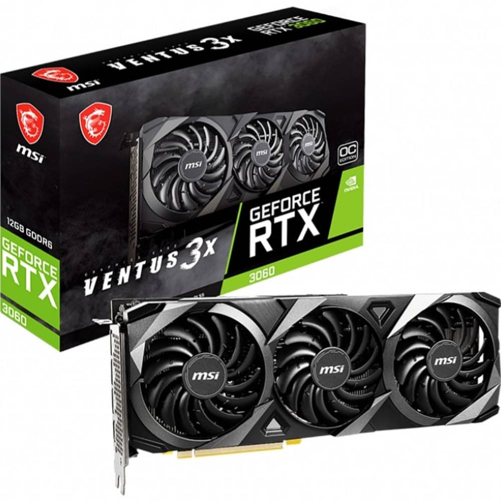 Фото 4 Відеокарта MSI GeForce RTX 3060 VENTUS 3X 12GB 192Bit 1777/15000MHz (912-V397-615)