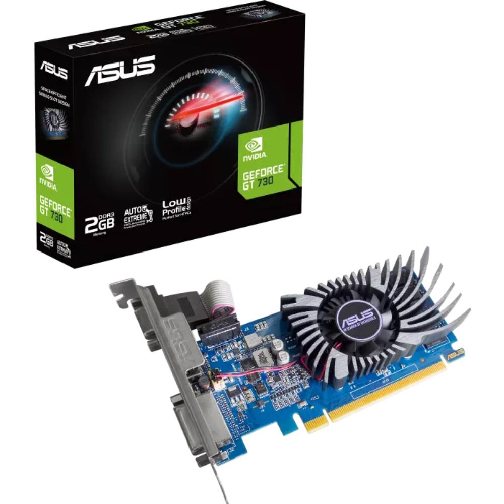 Видеокарта ASUS GeForce GT730 EVO 2GB 64Bit 927/1800MHz (GT730-SL-2GD3-BRK-EVO) Тип памяти GDDR3