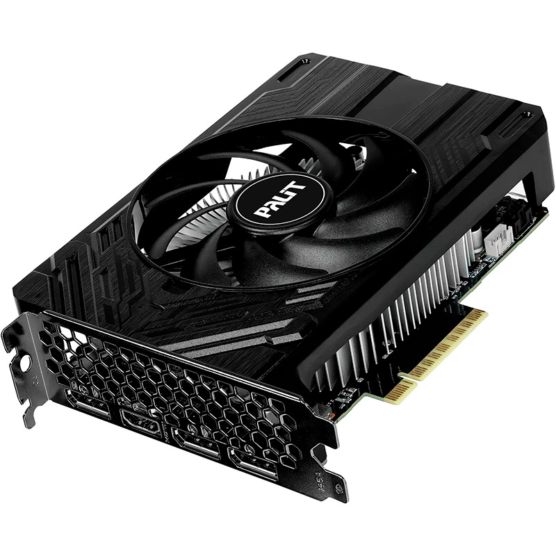 Відеокарта PALIT-XPERTVISION RTX 4060 8Gb 128Bit 1830/17000MHz StormX (NE64060019P1-1070F) Об'єм вбудованої пам'яті, Гб 8