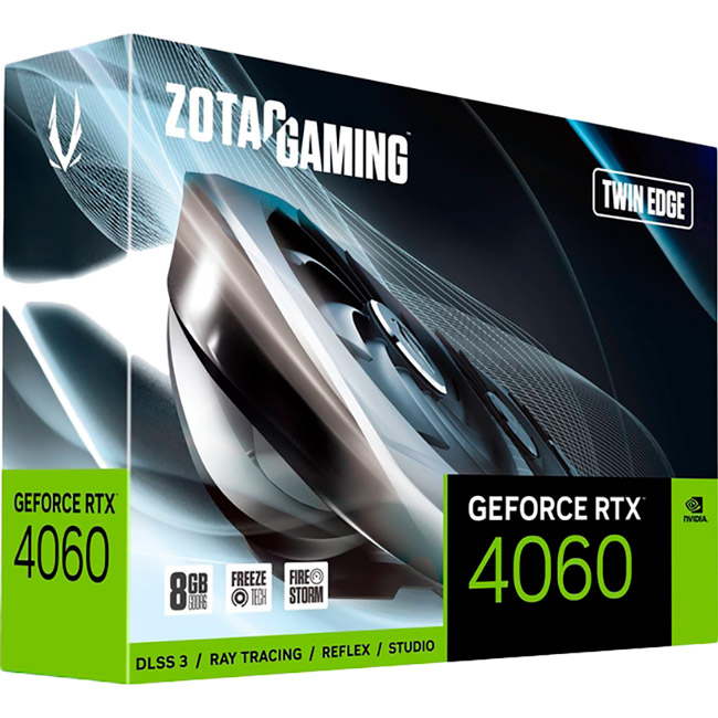 Замовити Відеокарта ZOTAC GeForce RTX 4060 8GB GDDR6 Twin Edge (ZT-D40600E-10M)