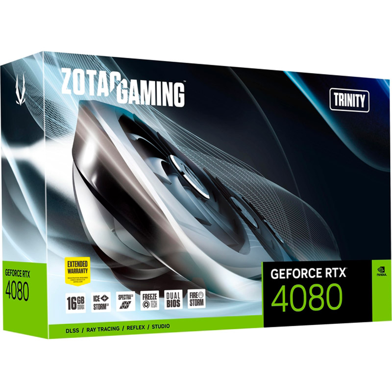 Замовити Відеокарта ZOTAC GeForce RTX 4080 16GB GDDR6X Trinity (ZT-D40810D-10P)