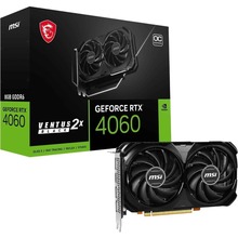 Видеокарта MSI GeForce RTX 4060 8GB 128Bit 2505/17000MHz VENTUS 2X BLACK OC (912-V516-004)