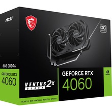 Видеокарта MSI GeForce RTX 4060 8GB 128Bit 2505/17000MHz VENTUS 2X BLACK OC (912-V516-004)