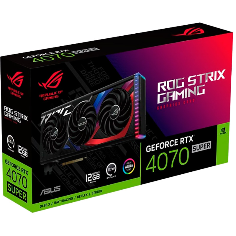 Фото 15 Відеокарта ASUS GeForce RTX 4070 SUPER ROG Strix 12GB GDDR6X 192bit 2475/21000 MHz (ROG-STRIX-RTX4070S-12G-GAMING)