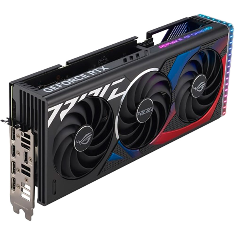 Внешний вид Видеокарта ASUS GeForce RTX 4070 SUPER ROG Strix 12GB GDDR6X 192bit 2475/21000 MHz (ROG-STRIX-RTX4070S-12G-GAMING)