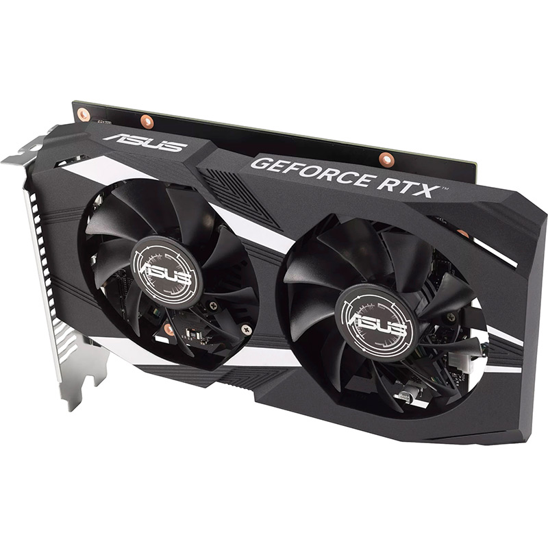 Зовнішній вигляд Відеокарта ASUS GeForce RTX 3050 6Gb 66Bit 1537/14000MHz (DUAL-RTX3050-O6G)
