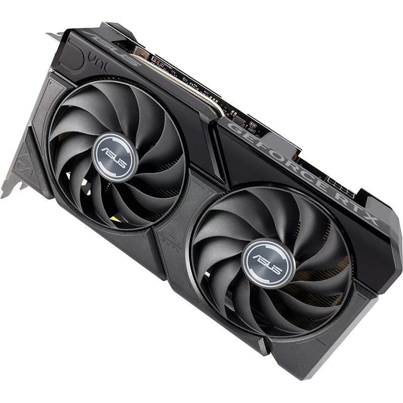 Внешний вид Видеокарта ASUS GeForce RTX 4060 Ti 8Gb 128Bit 2595/18000MHz EVO (DUAL-RTX4060TI-O8G-EVO)