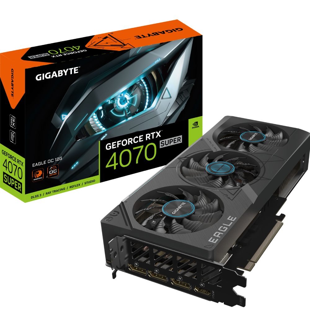 Заказать Видеокарта GIGABYTE GeForce RTX 4070 SUPER 12GB GDDR6X EAGLE (GV-N407SEAGLE_OC-12GD)