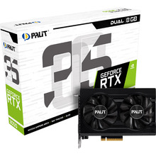 Видеокарта PALIT GeForce RTX 3050 8GB 128bit 1552/14000 MHz  Dual (NE63050018P1-1070D)