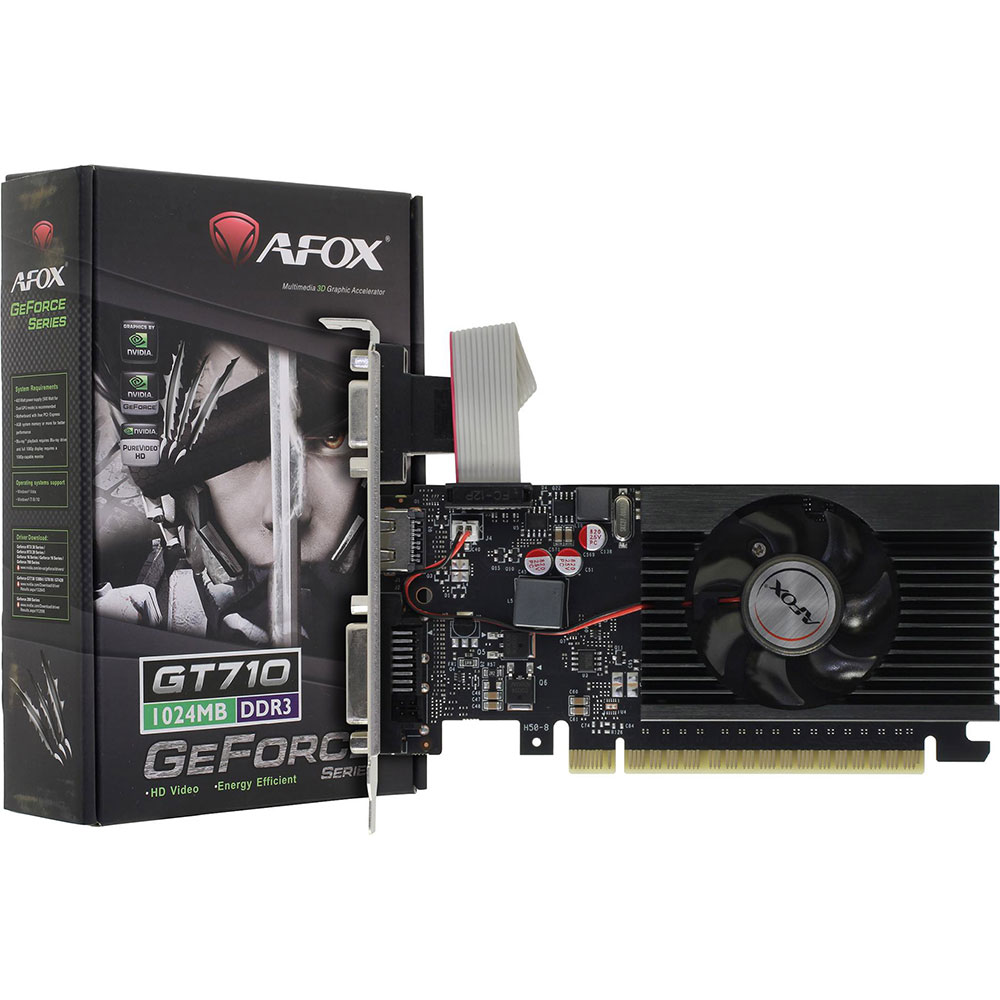 Видеокарта Afox GeForce GT 710 1GB DDR3 (AF710-1024D3L5-V3) Тип памяти GDDR3