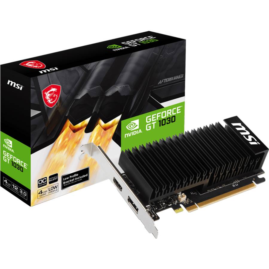 Видеокарта MSI GeForce GT 1030 4GB GDDR4 LP OC (912-V812-037) Тип памяти GDDR4