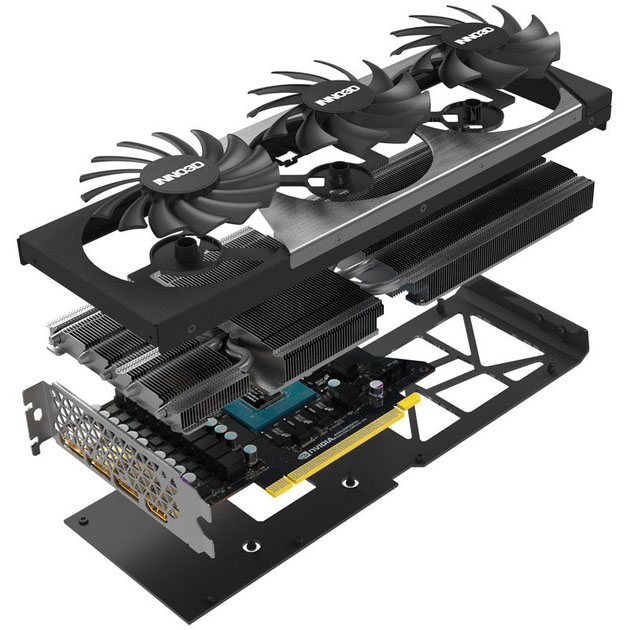 Фото Відеокарта INNO3D GEFORCE RTX 4070 GDDR6 X3 (N40703-12D6X-179052L)