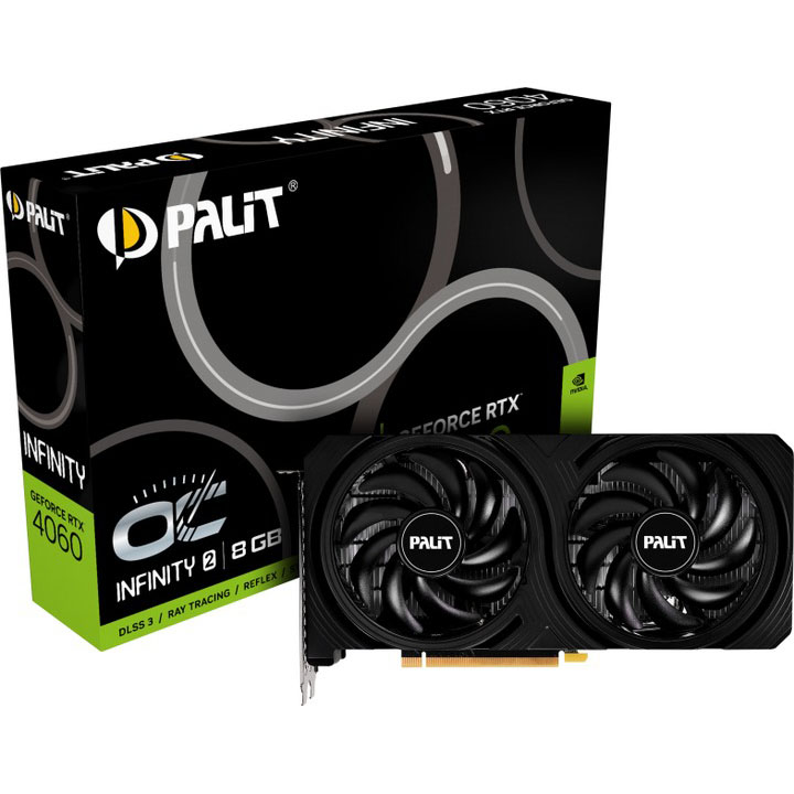 Замовити Відеокарта PALIT-XPERTVISION NVIDIA RTX 4060 INFINITY (NE64060S19P1-1070L)